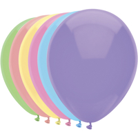 BALLON HAZA UNI 30CM 100 STUKS PASTEL