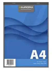 SCHRIJFBLOK AURORA A4 LIJN 100VEL 70GR