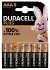 BATTERIJ DURACELL PLUS AAA 8ST