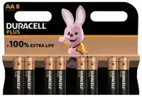 BATTERIJ DURACELL PLUS AA 8ST