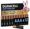 BATTERIJ DURACELL OPTIMUM AAA 12ST