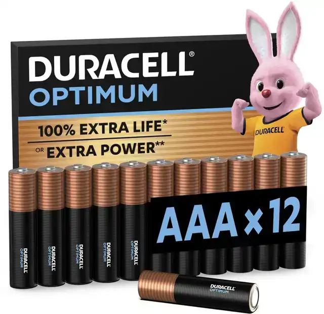 BATTERIJ DURACELL OPTIMUM AAA 12ST