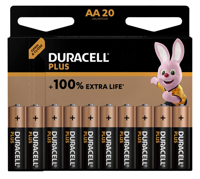 BATTERIJ DURACELL PLUS POWER BOOST 20X