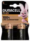 BATTERIJ DURACELL PLUS C 2ST