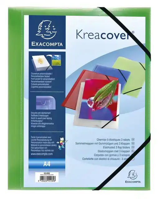 ELASTOMAP EXACOMPTA KREACOVER A4 3 KLEP