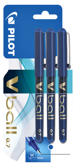 ROLLERPEN PILOT V-BALL 07 MEDIUM 3ST
