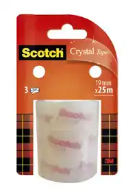 PLAKBAND SCOTCH CRYSTAL 19MMX25M