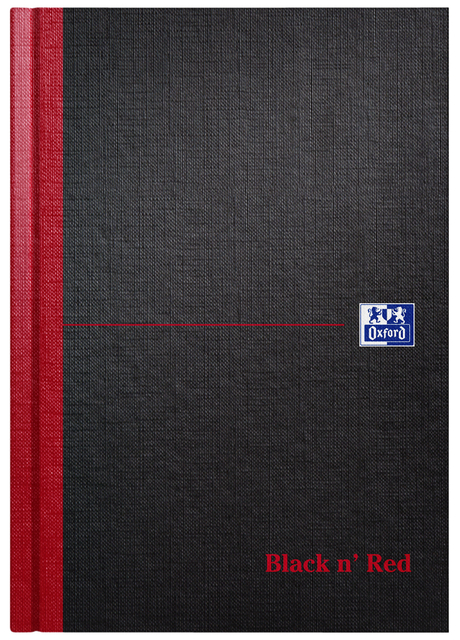 NOTITIEBOEK OXFORD BLACK N' RED A5