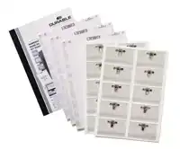 BADGE DURABLE MET COMBIKLEM 54X90MM SET