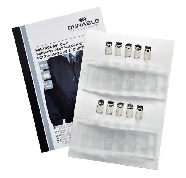 VEILIGHEIDSPASHDR DURABLE CLIP 54X85MM