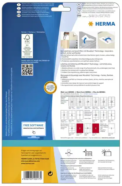 ETIKET HERMA 10017 A4 99.1X42.3MM