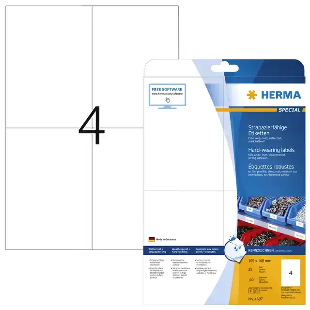 ETIKET HERMA 4697 105X148MM A4