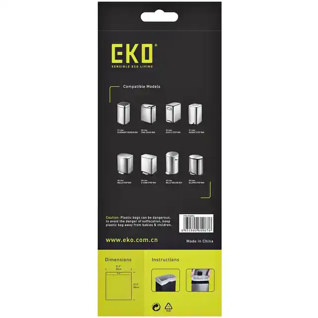 AFVALZAK EKO MDPE TYPE D TREKB 55X55CM