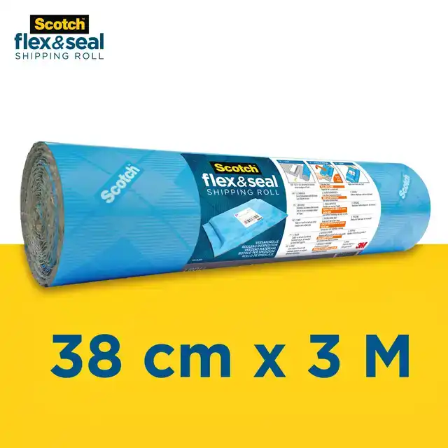 VERPAKKINGSROL SCOTCH FLEX SEAL 38CMX3M