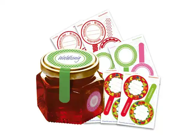 ETIKET HERMA 15446 KEUKEN NEW LOOK ROOD