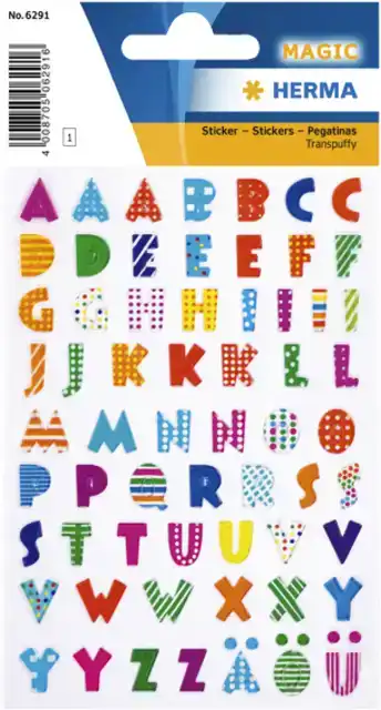 ETIKET HERMA 6291 KLEURRIJKE LETTERS
