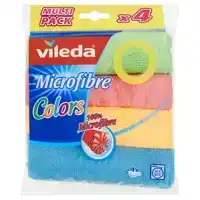 MICROVEZELDOEKEN VILEDA 4 KLEUREN PAK