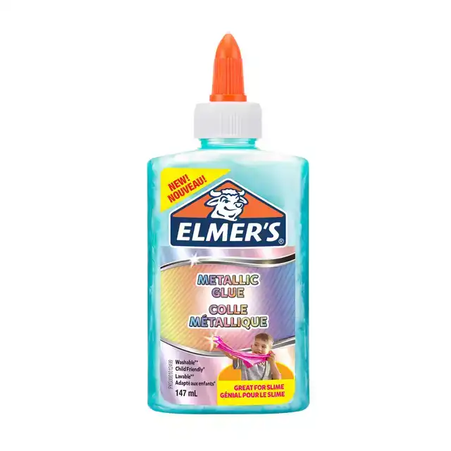 KINDERLIJM ELMER'S 147ML METALLIC BLAUW