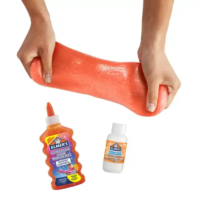 KINDERLIJM ELMER'S 177ML GLITTER ORANJE