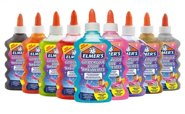 KINDERLIJM ELMER'S 177ML GLITTER ORANJE