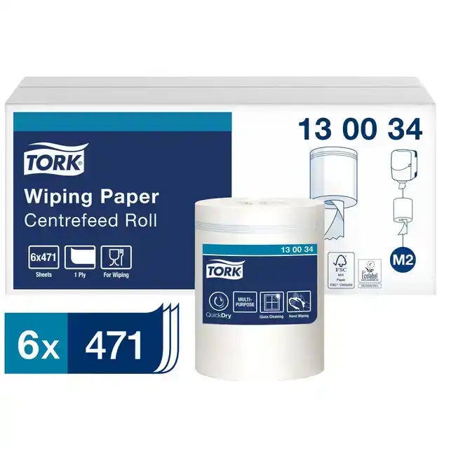 POETSPAPIER TORK M2 PREMIUM 1LAAGS 165M