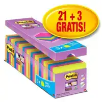 MEMOBLOK 3M POST-IT SS 654 76X76MM 21+3