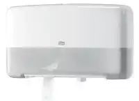 TOILETPAPIERDISPENSER TORK TWIN MINI T2