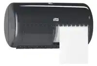TOILETPAPIERDISPENSER TORK T4 DUO ZWART
