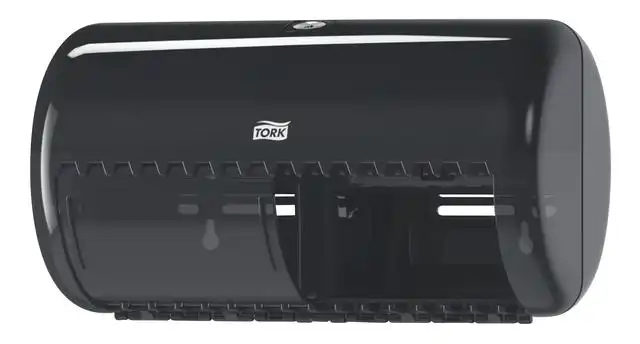 TOILETPAPIERDISPENSER TORK T4 DUO ZWART