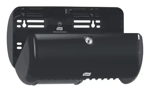 TOILETPAPIERDISPENSER TORK T4 DUO ZWART