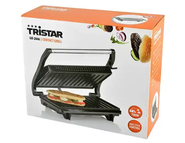 TOSTI GRILLPLAAT TRISTAR GR2650 ZWART
