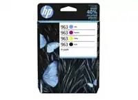 INKTCARTRIDGE HP 6ZC70AE 963 ZWART + 3