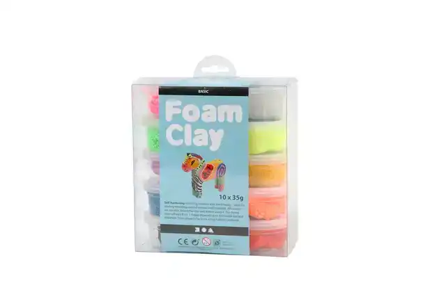 KLEI FOAM CLAY BASIC 10 X 35GR 10