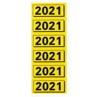 RUGETIKET ELBA 2021 GEEL MET ZWARTE