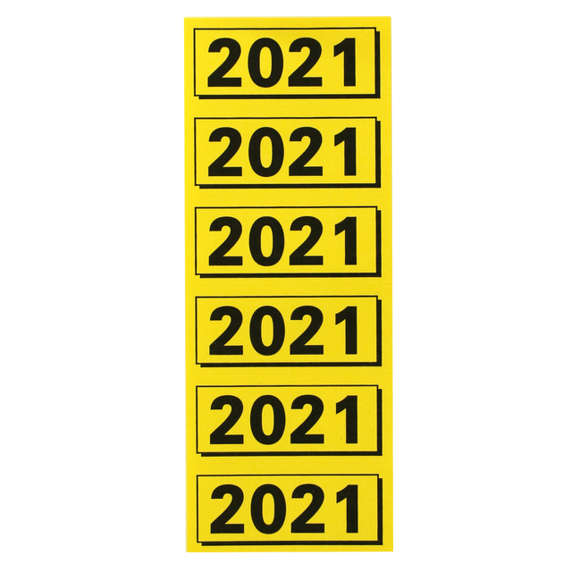 RUGETIKET ELBA 2021 GEEL MET ZWARTE