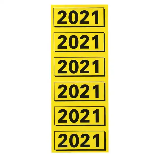 RUGETIKET ELBA 2021 GEEL MET ZWARTE