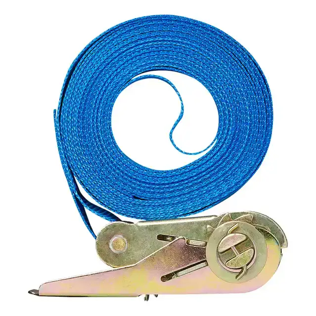 SPANBAND PROPLUS BLAUW MET RATEL 5M