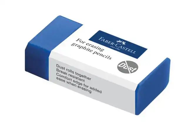 GUM FABER-CASTELL STOFVRIJ BLAUW