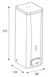 ZEEPDISPENSER KATRIN METAAL 1000ML WIT