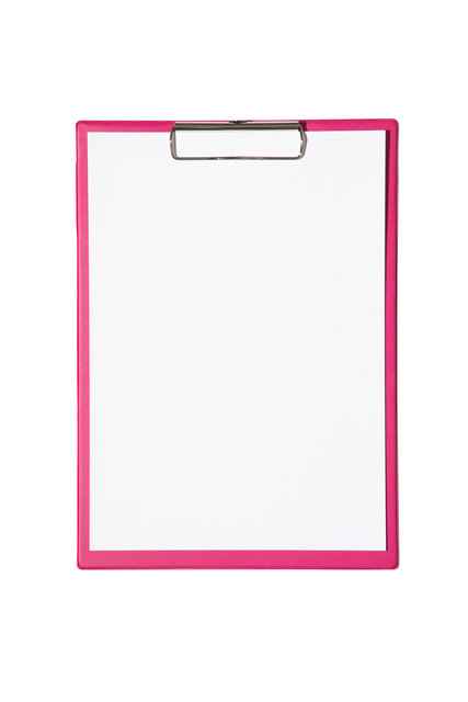 KLEMBORD MAUL A4 STAAND PVC NEON ROZE