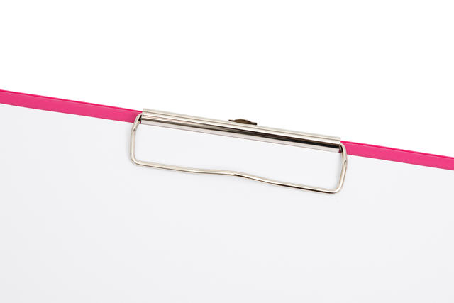 KLEMBORD MAUL A4 STAAND PVC NEON ROZE