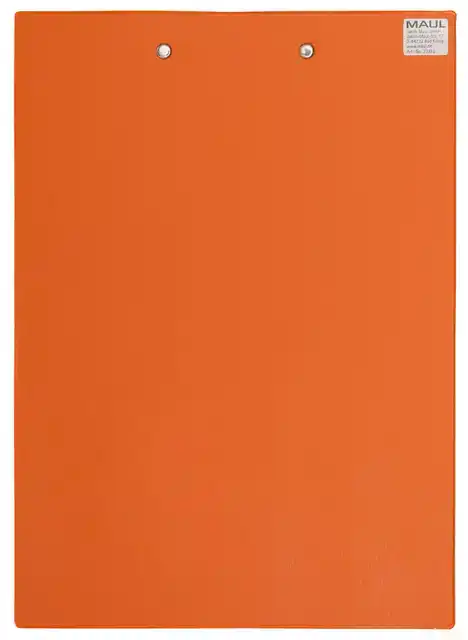KLEMBORD MAUL A4 STAAND PVC NEON ORANJE