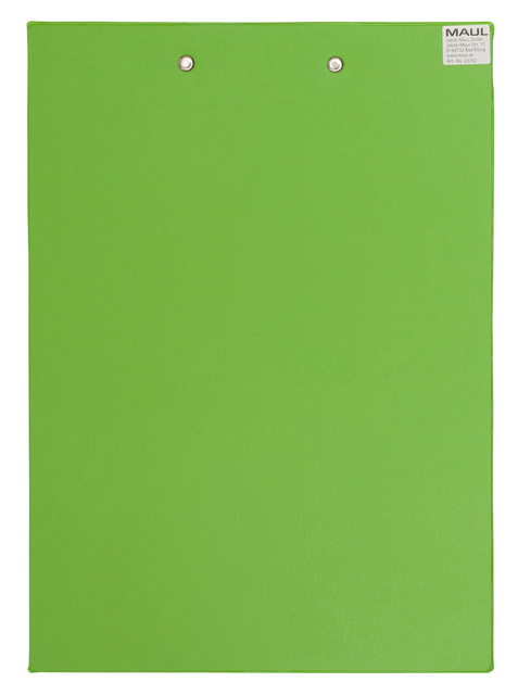KLEMBORD MAUL A4 STAAND PVC NEON GROEN