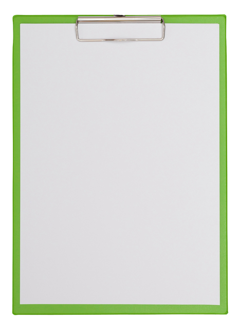KLEMBORD MAUL A4 STAAND PVC NEON GROEN