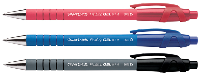 GELSCHRIJVER PAPERMATE FLEXGRIP M BLAUW