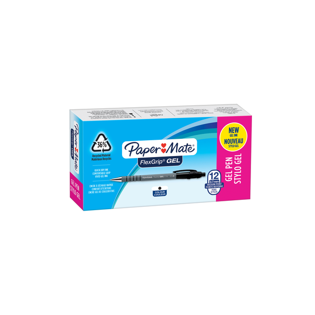 GELSCHRIJVER PAPERMATE FLEXGRIP M ZWART