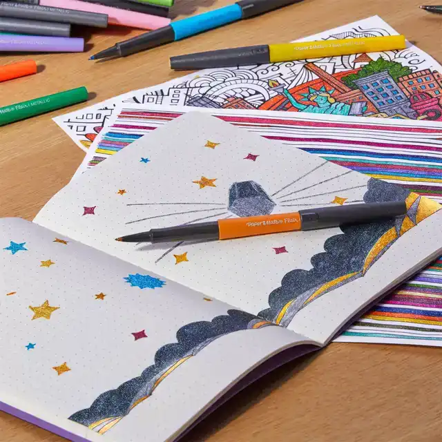 FINELINER PAPERMATE FLAIR METALLIC M