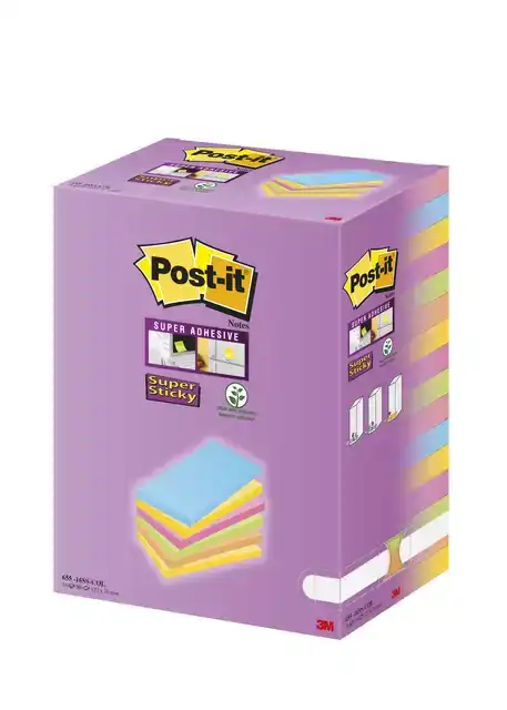 MEMOBLOK POST-IT 655 127X76MM ASSORTI
