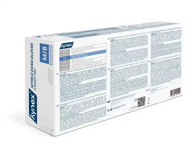 HANDSCHOEN HYNEX NITRIL M WIT 3.5G 100