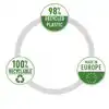 PAPIERBAK LEITZ RECYCLE 15 LITER ZWART